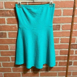 H&M strapless dress Aqua